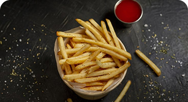 Batata Frita Palito - Crocante por fora e macia por dentro, servida de forma prática