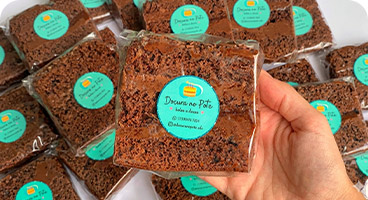 Fatia de bolo embalad - Perfeitos para eventos corporativos